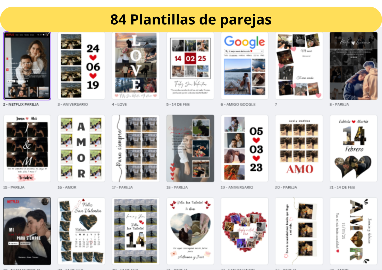 Plantillas editables