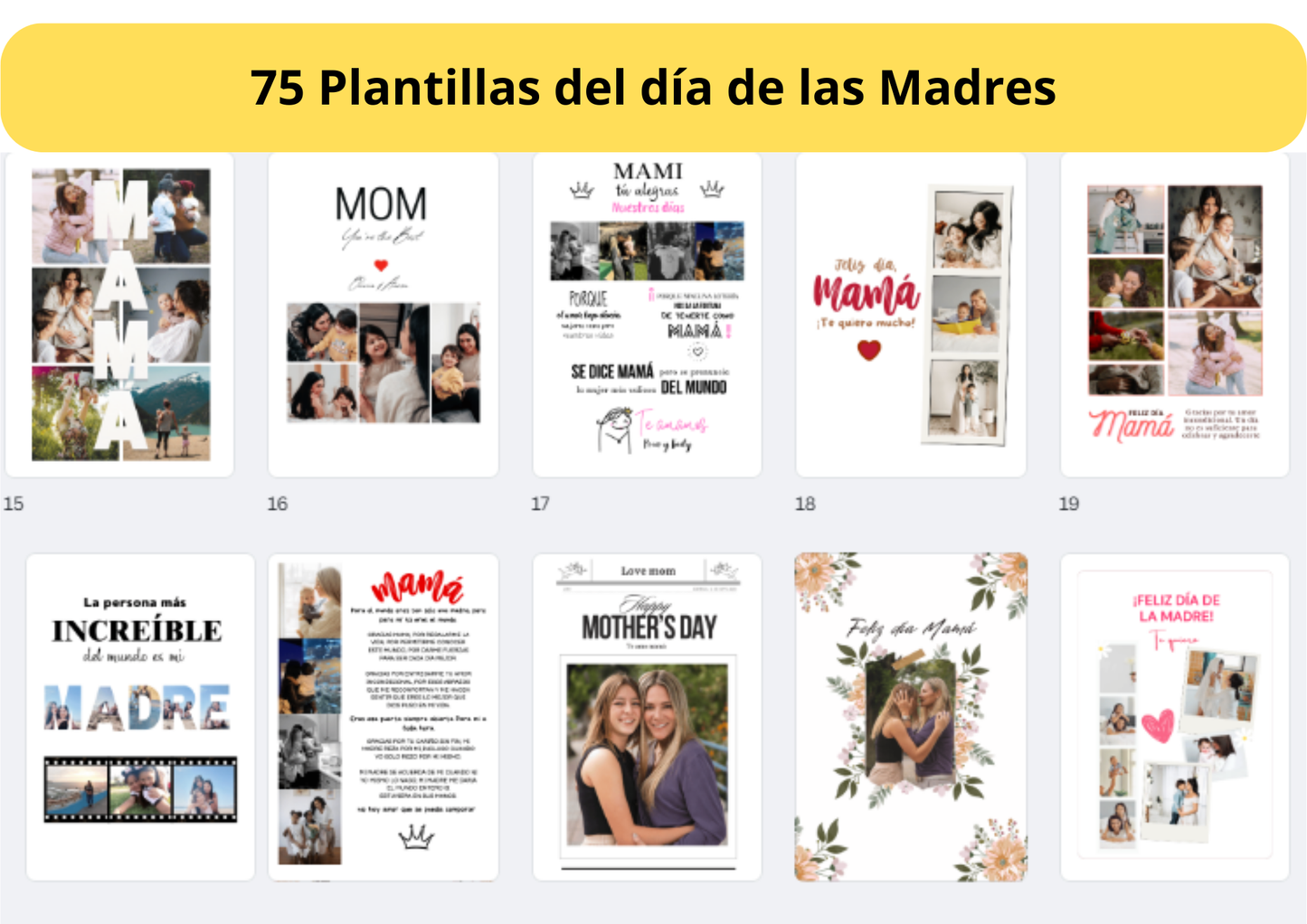 Plantillas editables