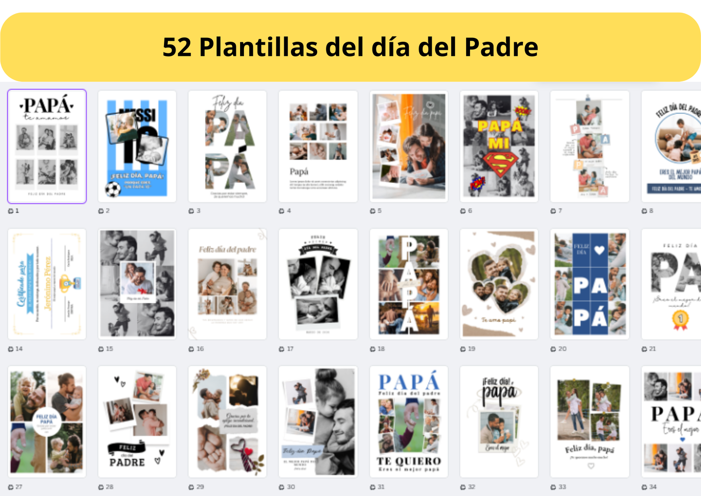 Plantillas editables